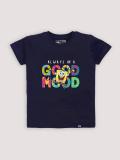 YK X Minute Mirth Boys Printed Pure Cotton Regular T Shirt (Blue, Pack of 1)