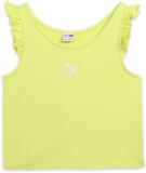 PUMA Girls Solid Cotton Blend Regular T Shirt (Green, Pack of 1)