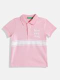 United Colors of Benetton Boys Printed Cotton Blend Regular T Shirt (Pink, Pack of 1)