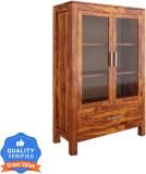 THE ATTIC Solid Wood Crockery Cabinet (Finish Color - honey, Pre-assembled)