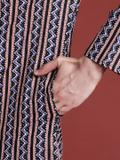 ANOUK Men Printed Straight Kurta (Black)