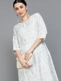 Melange by Lifestyle Women Printed A-line Kurta (White)