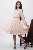 W Women Fit and Flare Beige Dress