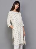 Melange by Lifestyle Women Printed A-line Kurta (White)