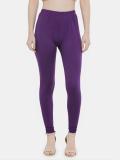 N-gal Churidar  Ethnic Wear Legging (Purple, Solid)