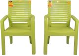 Anmol Supreme High Back fortuner Heavy Duty Chair for home & Office Plastic Living Room Chair (Finish Color - Green, Pre-assembled)