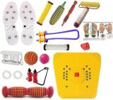 EKiN 03 Acupressure Massager & Sujok Therapy Tools Combo Kit For Stress Pain Relief Massager (Multicolor)