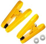 EKiN acupressure Point Clip 02pcs,Acuplus Clip Blood Sugar, Acupoint Massage Magnetic Clip Thumb Two(02) Sujok Rings Massager Massager (Yellow)