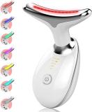 NTZ 7 Color Led Advanced Therapy Face Neck Massager Facial Beautiful Skin Device Anti Wrinkles Face Neck Eyes Massager|Vibration Facial For Skin Care | Massager (White)