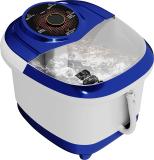 Lifelong LLM819 LLM819 Pedicure Foot Spa with Manual Rollers, Bubble Bath, with water heater Massager (Blue)