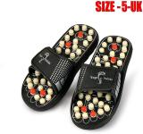 ZURU BUNCH Massager Slipper SIZE 5 UK Best Quality Acupressure Foot Massage Slippers Full Body Blood Circulation_5UK Massager (Black_5 UK)