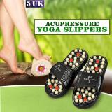 ZURU BUNCH Magnetic Therapy Yoga Paduka Spring Acupressure Slippers for Men and Women the Solution for All Problems and Dual Benefits_5 UK (Black) Massager (Black)