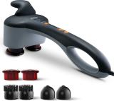 beatXP Thunder Pro Hammer Electric Dual-Head Massage Machine for Full Body Pain Relief Percussion Massager (Jade Black)