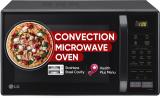 Lg 21 Litres MC2146BV Convection Microwave Oven (Black, with Health Plus Menu and Quartz Heater)