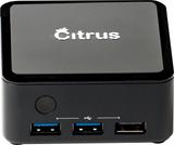Citrus Pocket PC LQ3-CQC - Windows 11 Pro, Intel, Intel Celeron Quad Core, 4 GB DDR4 RAM, Micro SD Card Slot, 64 GB Storage eMMc Mini PC (Black)