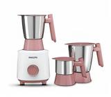 PHILIPS Daily Collection 500 W Mixer Grinder (HL7535/00 | 3 Jars | Peach)