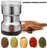 credebs With Folding Jar 240 W Juicer Mixer Grinder (By Nima japan 240 W, 26000 RPM Mini Stainless Steel Spice Nuts Grainder | 1 Jar | Silver213)