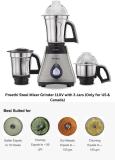 Preethi 110 Volts Mixer Grinder, Watts 550 W Juicer Mixer Grinder (Steel Mixer Grinder (MG 208) | 3 Jars | Grey)