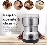 Sedoka Compact Kitchen design Electric Household Grinder 250 W Juicer Mixer Grinder (Nima japan 250 W, 24000 RPM Mini Stainless Steel Spice Nuts Grainder | 1 Jar | Silver)