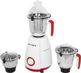 FABER CROWN 800 W Mixer Grinder (FMG Crown 800 W 3J Mystic Red | 3 Jars | White & Red)