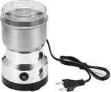 PURVI by Multifunction Smash Machine Spice Grinder Portable Electric Grain Mill Grinder 150W Mixer Grinder 200 W Mixer Grinder (Stainless Steel Dry Grain Spices Cereals Seasonings Coffee Bean | 1 Jar | sILVER 2)