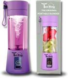 Tenring Portable, Rechargeable Personal Blender for Smoothies, Protein Shakes & Juices 200 W Juicer (Portable Blender USB Juicer 380ml – Rechargeable Personal Blender with 6 Blades, | 1 Jar | Purple)