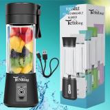 Tenring Protein Shakes & Juices | Personal Travel Blender with Powerful 6-Blade 150 W Juicer (Portable USB Blender Juicer 380ml | Rechargeable Mini Smoothie Maker for Fruit | 1 Jar | Multicolor)