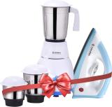 Candes Imperial+EI 550 W Mixer Grinder (Imperial+Iron | 3 Jars | White)