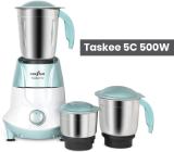 Kenstar Mixer Grinder with POWER PLUS Turbo Motor 500 W Mixer Grinder (Taskee 5C | 3 Jars | White, Blue)