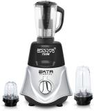 Masterclass Sanyo 350ML Jar and 530ML Jar 750 W Mixer Grinder (750-watts Rocket Mixer Grinder with 2 Bullets Jars and Juicer Jar (Juicer Jar, | 3 Jars | BLACKSILVER)