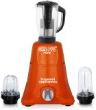 Masterclass Sanyo 50ML Jar and 530ML Jar ,SAN38 750 W Mixer Grinder (750-watts Nexon Mixer Grinder with 2 Bullets Jars and Juicer Jar (Juicer Jar, 3 | 3 Jars | Orange)