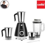 cello Grind 500 W Juicer Mixer Grinder (Master | 4 Jars | Black and Silver)