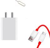Badger Wall Charger Accessory Combo for Vivo T4x 5G/T3 5G/V29e 5G Fast Charger like Original Charger Adapter (White, Red)