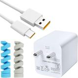 ShopTop Wall Charger Accessory Combo for 80W itel A90 Quick Dash Flash Super Vooc (White)