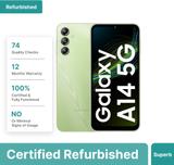 (Refurbished) Samsung Galaxy A14 5G (Light Green, 128 GB) (4 GB RAM)