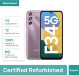 (Refurbished) SAMSUNG Galaxy F34 5G (Orchid Violet, 128 GB) (8 GB RAM)