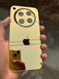 TWUAOP OPPO FIND X8 5G ACRYLIC MIRROR BACK PANNEL. Mobile Skin (Gold)
