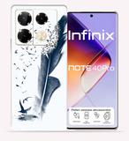 OggyBaba Infinix Note 40 pro 5g Mobile Skin (Feather Art)