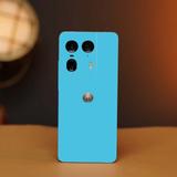 BugguSkin Motorola Edge 50 Ultra 5G Mobile Skin (Ulltra Super Lighblue Matte Skin With High Matte Finish., Mobile Skin (Back+Side+Camera))