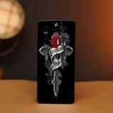 BugguSkin Motorola Edge 50 Ultra 5G Mobile Skin (Ulltra Super Gothic Rose Art Skin With High Matte Finish., Mobile Skin (Back+Side+Camera))