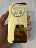 TWUAOP OPPO FIND X8 5G ACRYLIC MIRROR BACK PANNEL Mobile Skin (Gold)