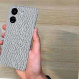 TJ CREATION Xiaomi Poco C65 Mobile Skin (Ulltra Super GREY LETHER Skin With High Matte Finish., Mobile Skin (Back+Side+Camera))