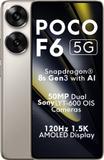 POCO F6 5G (Titanium, 256 GB) (8 GB RAM)