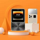 Snectian Rock Slider Dual Sim |Keypad Mobile| with 2.4" Display Call & SMS Indicator (Gold)