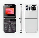 Snectian Rock Z2 Flip Dual Sim Keypad Mobile With 2.4 inch Display Call & Sms Indicator (White)