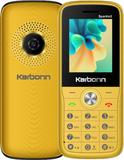KARBONN Sparkle2 Dual SIM Keypad Mobile 2''LCD,Camera,1000mAh Battery Expandable,32GB (Yellow Black)