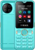I Kall I8 Keypad Phone- 2.4" Display with 2500mAh Battery, Support - Facebook, Youtube (Blue)