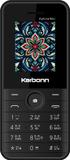 KARBONN Kphone Mini DS Keypad Mobile|1000 mAh Battery|0.3MP Camera|Expandable Upto 32 GB (Jet Black)