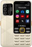 I Kall I10 Keypad Mobile 2.8" Display, 2500mAh Battery, Support - Facebook, Youtube (Gold)