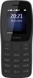 Nokia 105 PSS, Keypad Mobile Phone with FM Radio, Memory Card Slot (Charcoal)